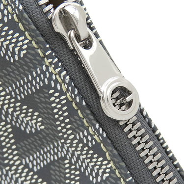ゴヤール GOYARD ヴァンドーム コスメティックポーチ VENDOTPMLTY51CL51P グレー キャンバス ゴヤールディンキャンバス シュヴロッシュカーフスキン ポーチ シルバー金具 化粧ポーチ