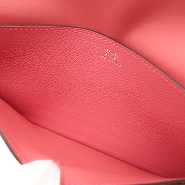 エルメス HERMES ドゴン ロング ローズアザレ エバーカラー 長財布 シルバー金具 二つ折り長財布