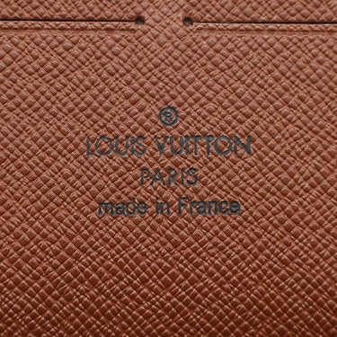 ルイヴィトン LOUIS VUITTON ジッピー オーガナイザー M60002 モノグラム モノグラムキャンバス 長財布 ゴールド金具 茶 ラウンドファスナー