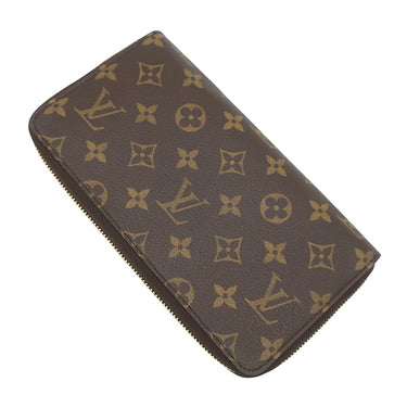 ルイヴィトン LOUIS VUITTON ジッピー オーガナイザー M60002 モノグラム モノグラムキャンバス 長財布 ゴールド金具 茶 ラウンドファスナー
