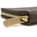 ルイヴィトン LOUIS VUITTON ジッピー オーガナイザー M60002 モノグラム モノグラムキャンバス 長財布 ゴールド金具 茶 ラウンドファスナー