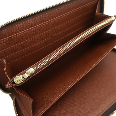 ルイヴィトン LOUIS VUITTON ジッピー オーガナイザー M60002 モノグラム モノグラムキャンバス 長財布 ゴールド金具 茶 ラウンドファスナー