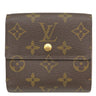 ルイヴィトン LOUIS VUITTON ポルトモネ ビエ カルトクレディ M61652 モノグラム モノグラムキャンバス 二つ折り財布 ゴールド金具 茶 Wホック財布