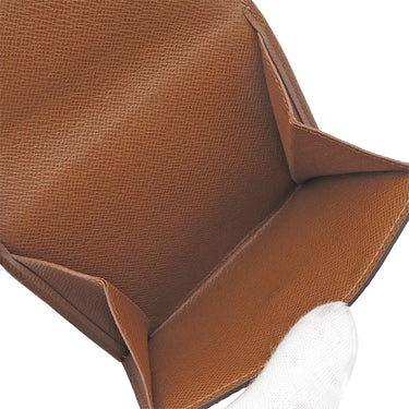 ルイヴィトン LOUIS VUITTON ポルトモネ ビエ カルトクレディ M61652 モノグラム モノグラムキャンバス 二つ折り財布 ゴールド金具 茶 Wホック財布