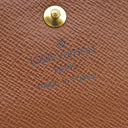 ルイヴィトン LOUIS VUITTON ポルトモネ ビエ カルトクレディ M61652 モノグラム モノグラムキャンバス 二つ折り財布 ゴールド金具 茶 Wホック財布