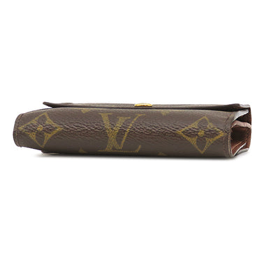 ルイヴィトン LOUIS VUITTON ポルトモネ ビエ カルトクレディ M61652 モノグラム モノグラムキャンバス 二つ折り財布 ゴールド金具 茶 Wホック財布