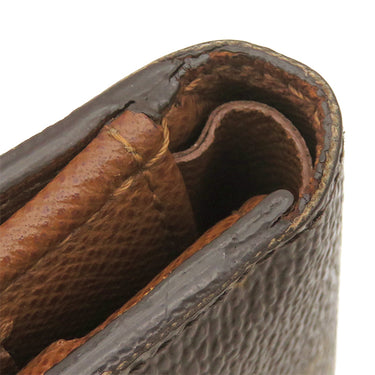 ルイヴィトン LOUIS VUITTON ポルトモネ ビエ カルトクレディ M61652 モノグラム モノグラムキャンバス 二つ折り財布 ゴールド金具 茶 Wホック財布