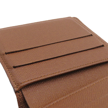 ルイヴィトン LOUIS VUITTON ポルトモネ ビエ カルトクレディ M61652 モノグラム モノグラムキャンバス 二つ折り財布 ゴールド金具 茶 Wホック財布