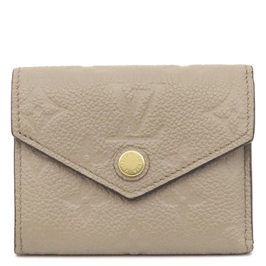 ルイヴィトン LOUIS VUITTON ポルトフォイユ ゾエ M69800 トゥルトレール モノグラムアンプラント 三つ折り財布 ゴールド金具 コンパクト財布