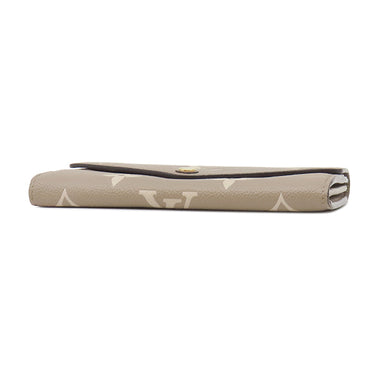 ルイヴィトン LOUIS VUITTON ポルトフォイユ サラ NM M81049 トゥルトレール×クレーム モノグラムアンプラント 長財布 ゴールド金具 ベージュ