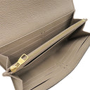 ルイヴィトン LOUIS VUITTON ポルトフォイユ サラ NM M81049 トゥルトレール×クレーム モノグラムアンプラント 長財布 ゴールド金具 ベージュ
