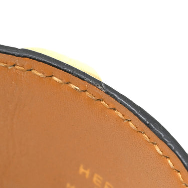 エルメス HERMES コリエドシアン プレス ポロサス ネイビー×ゴールド ポロサス GP S ブレスレット 青 スタッズ クロコ