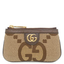 グッチ GUCCI ジャンボGG コインケース 671722 ブラウン GGキャンバス レザー コインケース ゴールド金具 新品 未使用 キーケース チェーン付き