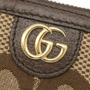 グッチ GUCCI ジャンボGG コインケース 671722 ブラウン GGキャンバス レザー コインケース ゴールド金具 新品 未使用 キーケース チェーン付き