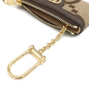 グッチ GUCCI ジャンボGG コインケース 671722 ブラウン GGキャンバス レザー コインケース ゴールド金具 新品 未使用 キーケース チェーン付き