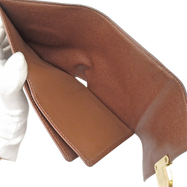 ルイヴィトン LOUIS VUITTON ポルトフォイユ コアラ M58013 モノグラム モノグラムキャンバス 三つ折り財布 ゴールド金具 茶