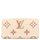 ルイヴィトン LOUIS VUITTON ジッピーウォレット M81914 クレーム×ローズトリアノン モノグラムアンプラント バイカラーモノグラムアンプラントレザー 長財布 ゴールド金具