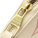 ルイヴィトン LOUIS VUITTON ジッピーウォレット M81914 クレーム×ローズトリアノン モノグラムアンプラント バイカラーモノグラムアンプラントレザー 長財布 ゴールド金具
