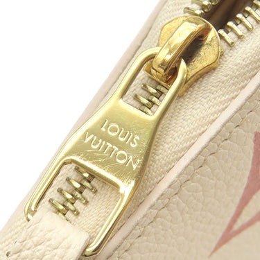 ルイヴィトン LOUIS VUITTON ジッピーウォレット M81914 クレーム×ローズトリアノン モノグラムアンプラント バイカラーモノグラムアンプラントレザー 長財布 ゴールド金具