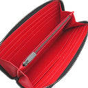 クリスチャンルブタン Christian Louboutin パネトーネ スパイク 1165044CM53 ブラック レザー 長財布 シルバー金具 黒 ラウンドファスナー スタッズ