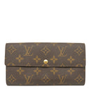 ルイヴィトン LOUIS VUITTON ポルトフォイユ サラ M61725 モノグラム モノグラムキャンバス 長財布 ゴールド金具 茶 二つ折り
