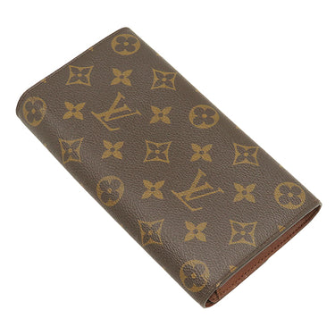 ルイヴィトン LOUIS VUITTON ポルトフォイユ サラ M61725 モノグラム モノグラムキャンバス 長財布 ゴールド金具 茶 二つ折り