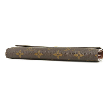 ルイヴィトン LOUIS VUITTON ポルトフォイユ サラ M61725 モノグラム モノグラムキャンバス 長財布 ゴールド金具 茶 二つ折り