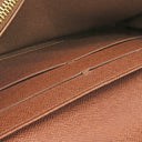 ルイヴィトン LOUIS VUITTON ポルトフォイユ サラ M61725 モノグラム モノグラムキャンバス 長財布 ゴールド金具 茶 二つ折り