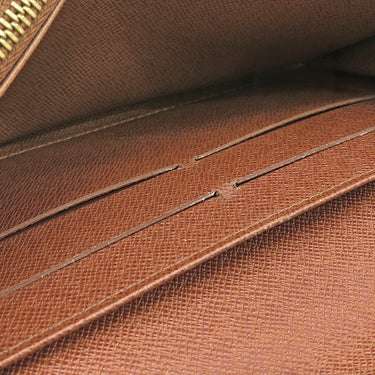 ルイヴィトン LOUIS VUITTON ポルトフォイユ サラ M61725 モノグラム モノグラムキャンバス 長財布 ゴールド金具 茶 二つ折り