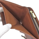 ルイヴィトン LOUIS VUITTON ポルト パピエ ジップ M61207 モノグラム モノグラムキャンバス 二つ折り財布 ゴールド金具 茶 ポケットケース欠品