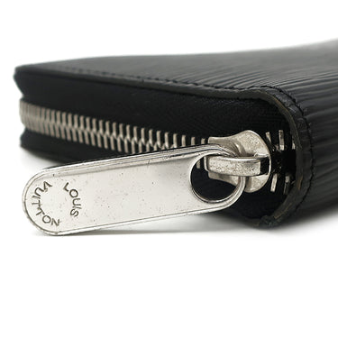 ルイヴィトン LOUIS VUITTON ジッピー ウォレット M61857 ノワール エピレザー 長財布 シルバー金具 黒 ラウンドジップ ラウンドファスナー 小銭入れ