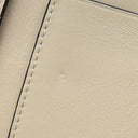 ロエベ LOEWE スモール バーティカル ウォレット グリーン×タン カーフ 三つ折り財布 シルバー金具 茶 コンパクトウォレット