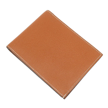 エルメス HERMES MC2 タレス コニャック ヴォーエプソン 二つ折り財布 茶 小銭入れ