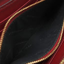 バーバリー BURBERRY ハウスチェック ラウンドジップ ウォレット レッド×アーカイブベージュ コットン レザー 長財布 ゴールド金具 赤 ベージュ チェック 小銭入れ