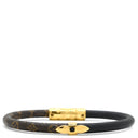 ルイヴィトン LOUIS VUITTON ブレスレット デイリー コンフィデンシャル M8276E モノグラム×ブラック K18YG ブラックコード 17 ブレスレット ゴールド金具