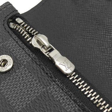 ルイヴィトン LOUIS VUITTON ポルトフォイユ アコルディオン N60023 ダミエグラフィット ダミエグラフィットキャンバス 長財布 シルバー金具 チェーン ウォレット
