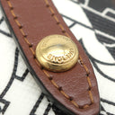バーバリー BURBERRY ルナ TBモノグラム コンパクトウォレット ブラウン PVC レザー 二つ折り財布 ゴールド金具 茶 黒 白 赤 小銭入れ