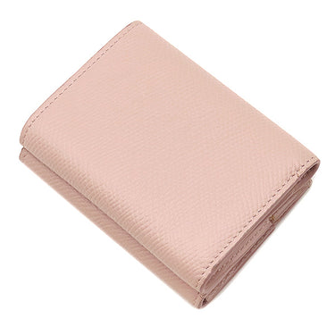 セリーヌ CELINE フォールデッド コンパクトウォレット 10E603BEL ヴィンテージピンク カーフ 三つ折り財布 ゴールド金具 小銭入れ 札入れ カード入れ