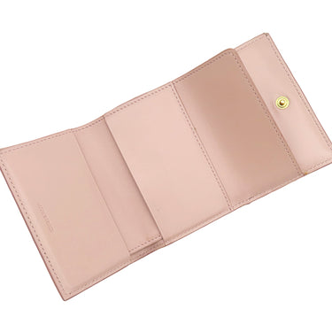 セリーヌ CELINE フォールデッド コンパクトウォレット 10E603BEL ヴィンテージピンク カーフ 三つ折り財布 ゴールド金具 小銭入れ 札入れ カード入れ
