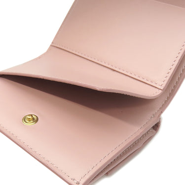 セリーヌ CELINE フォールデッド コンパクトウォレット 10E603BEL ヴィンテージピンク カーフ 三つ折り財布 ゴールド金具 小銭入れ 札入れ カード入れ