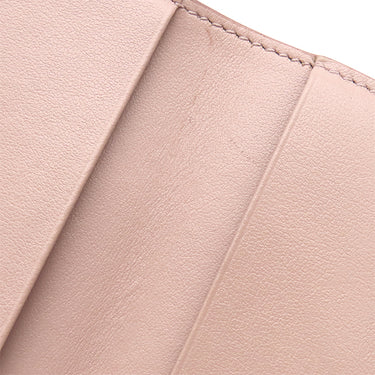 セリーヌ CELINE フォールデッド コンパクトウォレット 10E603BEL ヴィンテージピンク カーフ 三つ折り財布 ゴールド金具 小銭入れ 札入れ カード入れ