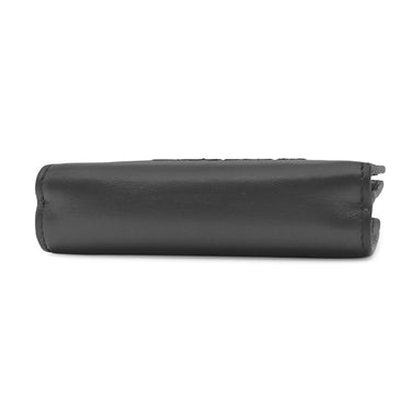 クロエ Chloe センス コンパクト ウォレット CHC23SP867I10001 ブラック レザー 二つ折り財布 ゴールド金具 黒 ロゴ刺繍 小銭入れ 札入れ Sense