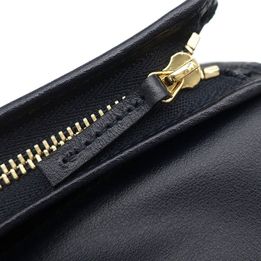 グッチ GUCCI ホースビット 1955 ウォレット 621887 ベージュ×ネイビー キャンバス レザー 二つ折り財布 ゴールド金具 紺 コンパクトウォレット 小銭入れ