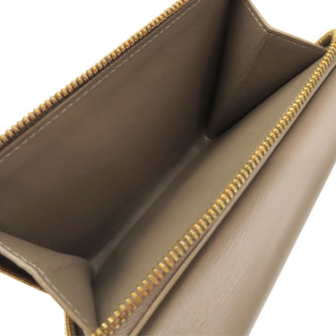 バレンシアガ BALENCIAGA ENVELOPE コンパクトウォレット 753762 ブラウン レザー 三つ折り財布 ゴールド金具 茶 小銭入れ コンパクト