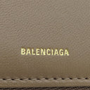 バレンシアガ BALENCIAGA ENVELOPE コンパクトウォレット 753762 ブラウン レザー 三つ折り財布 ゴールド金具 茶 小銭入れ コンパクト