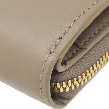 バレンシアガ BALENCIAGA ENVELOPE コンパクトウォレット 753762 ブラウン レザー 三つ折り財布 ゴールド金具 茶 小銭入れ コンパクト