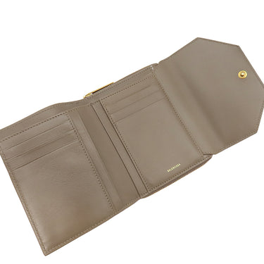 バレンシアガ BALENCIAGA ENVELOPE コンパクトウォレット 753762 ブラウン レザー 三つ折り財布 ゴールド金具 茶 小銭入れ コンパクト