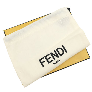 フェンディ FENDI FF キューブ 8M0490 AQEW イエロー レザー 二つ折り財布 ゴールド金具 コンパクト ウォレット