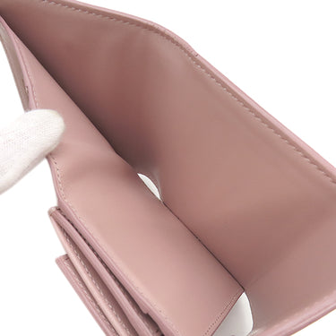 セリーヌ CELINE スモール トリフォールドウォレット 10B573BEL ヴィンテージピンク レザー グレインドカーフスキン 三つ折り財布 ゴールド金具 コンパクト