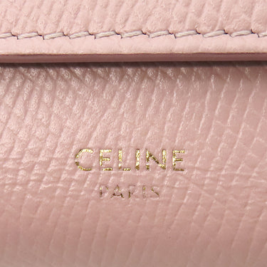 セリーヌ CELINE スモール トリフォールドウォレット 10B573BEL ヴィンテージピンク レザー グレインドカーフスキン 三つ折り財布 ゴールド金具 コンパクト